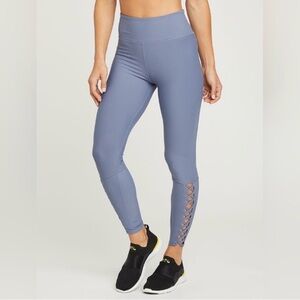 Soulcycle Periwinkle Lace Up Leggings Size S